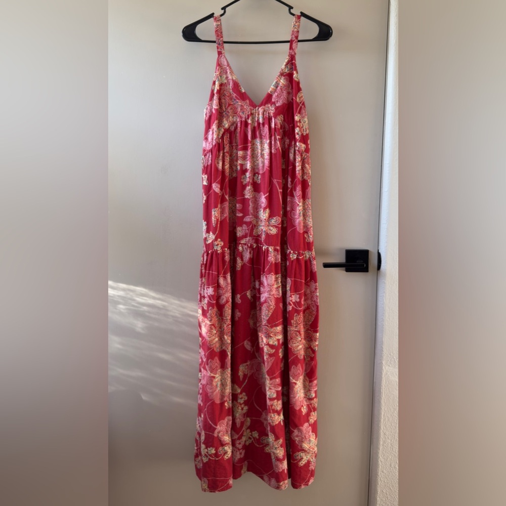 Millibon Red and Pink Textured Blouse